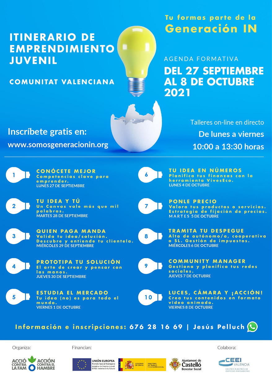 Nuevo itinerario formativo de emprendimiento juvenil