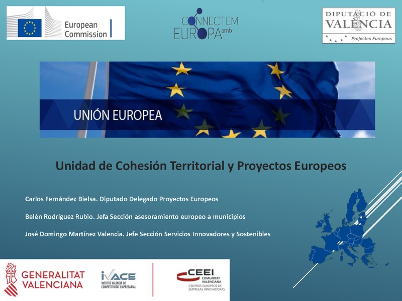 Presentaci�n Unidad de Cohesi�n Territorial y Proyectos Europeos