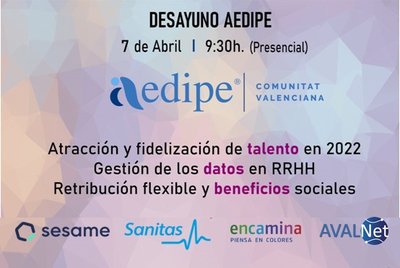 Desayuno AEDIPE: Talento, datos y beneficios. Nuevos retos para la gesti�n de personas en 2022