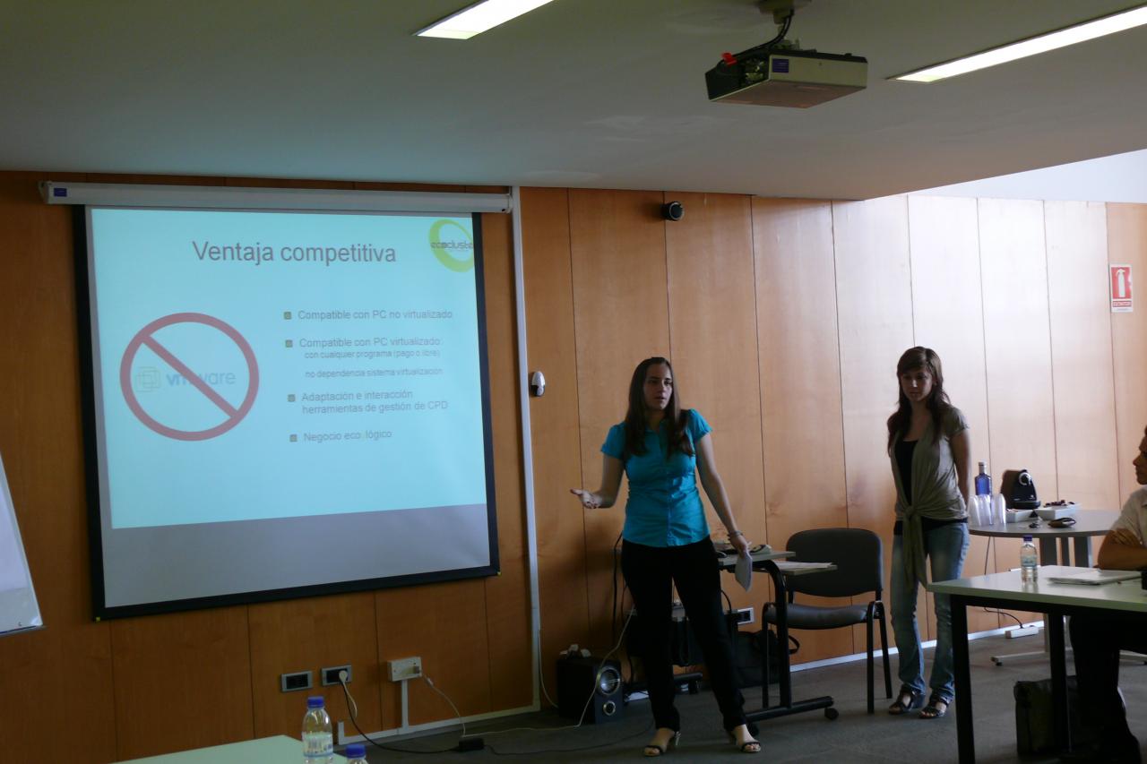 Presentaci�n de los proyectos empresariales del curso Creaci�n de Empresas Innovadoras 2011