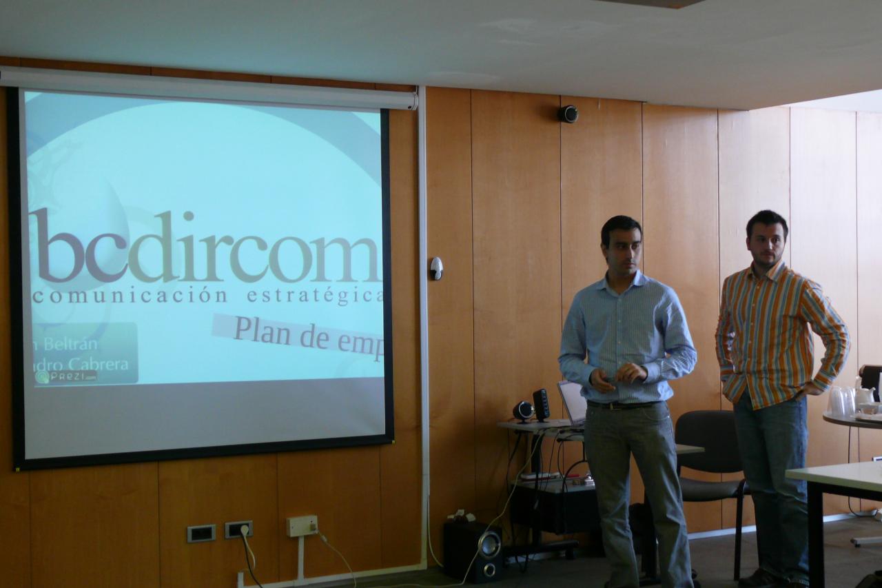 Presentaci�n de los proyectos empresariales del curso Creaci�n de Empresas Innovadoras 2011