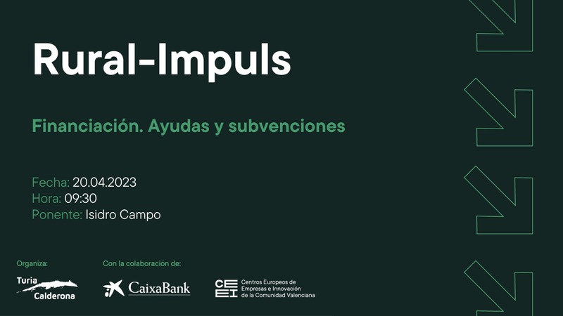 Financiaci�n. Ayudas y subvenciones - RURAL IMPULS