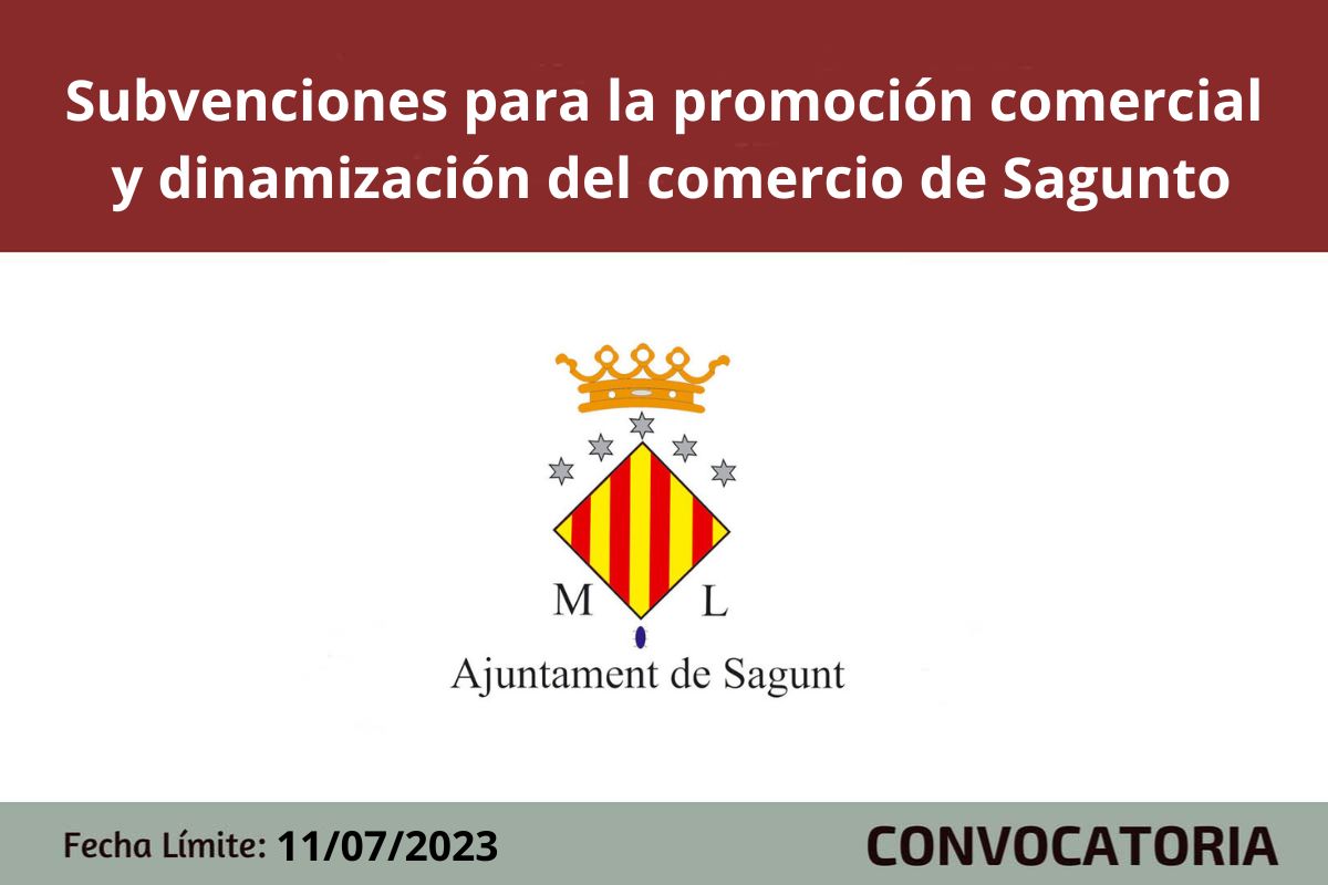 Subvenciones promoción comercial Sagunto