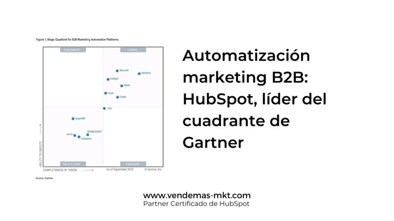 Automatizaci�n marketing B2B: HubSpot, l�der del cuadrante de Gartner