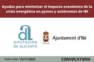 Ayudas para minimizar el impacto econ�mico de la crisis energ�tica est� suponiendo en pymes y aut�nomos de IBI