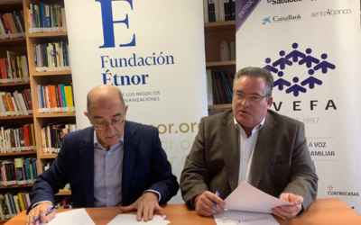 IVEFA y Étnor formalizan su compromiso para promocionar la ética en las empresas familiares