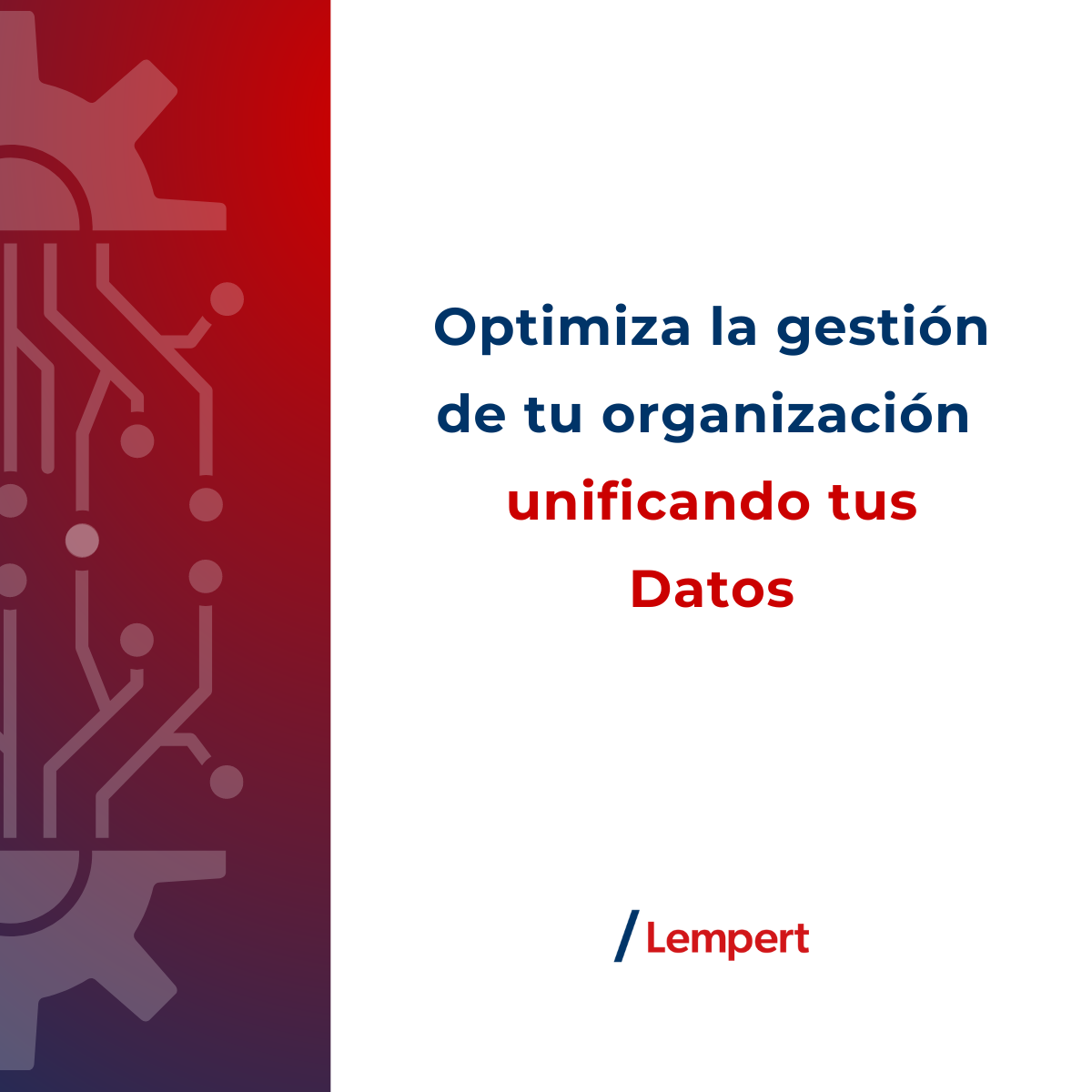 Unificar datos para optimizar la gesti�n de tu organizaci�n