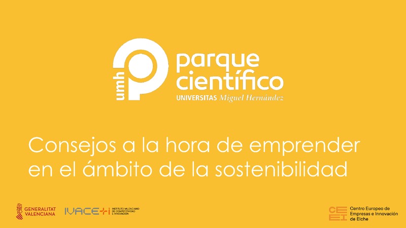 Consejos a la hora de emprender en el �mbito de la sostenibilidad