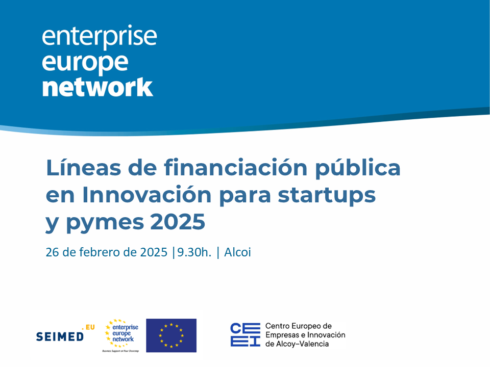 L�neas de financiaci�n p�blica en Innovaci�n para startups y pymes 2025