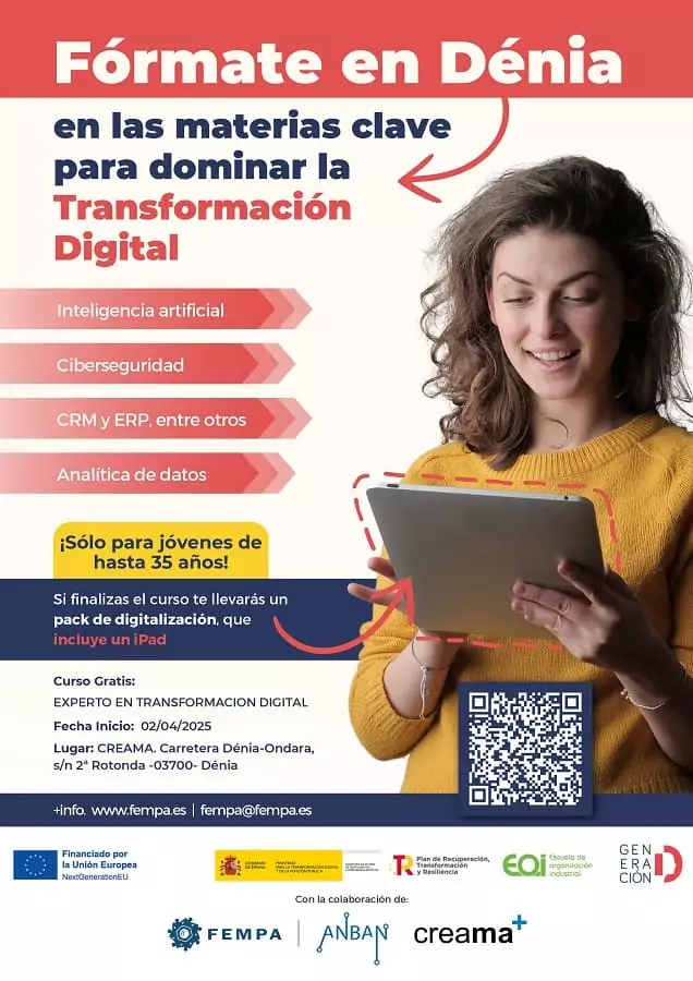 Creama y la Oficina Acelera Pyme FEMPA a�nan esfuerzos para impulsar la digitalizaci�n entre los/las j�venes de la Marina Alta.