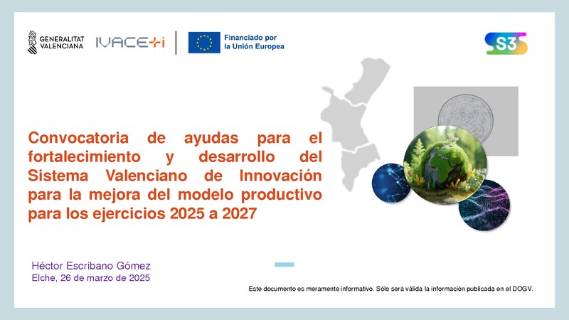 Presentación Instrumentos IVACE+i de apoyo a la I+D+i empresarial (Portada)