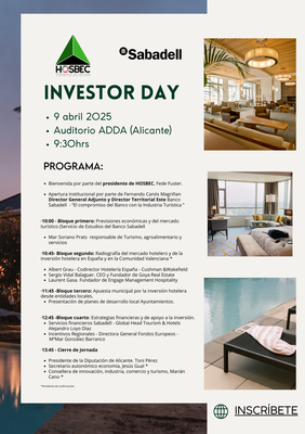 Save The Date � Investor Day HOSBEC