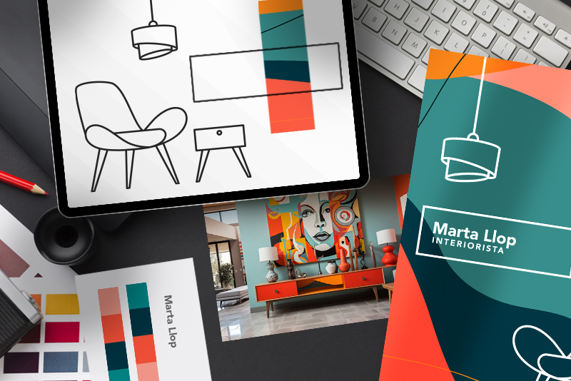 Diseño de Logotipo Profesional, para Marta Llop Interiorista