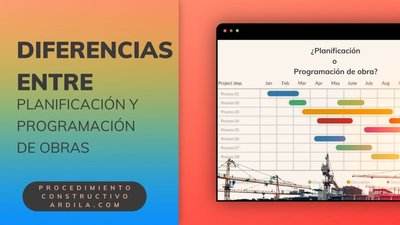 Diferencias entre Programaci�n y Planificaci�n de Obras