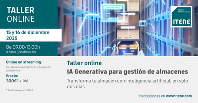 Taller online: IA Generativa para gesti�n de almacenes � 15 y 16 de diciembre