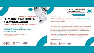 Jornada formativa sobre Inteligencia Artificial (IA), marketing digital y comunicación