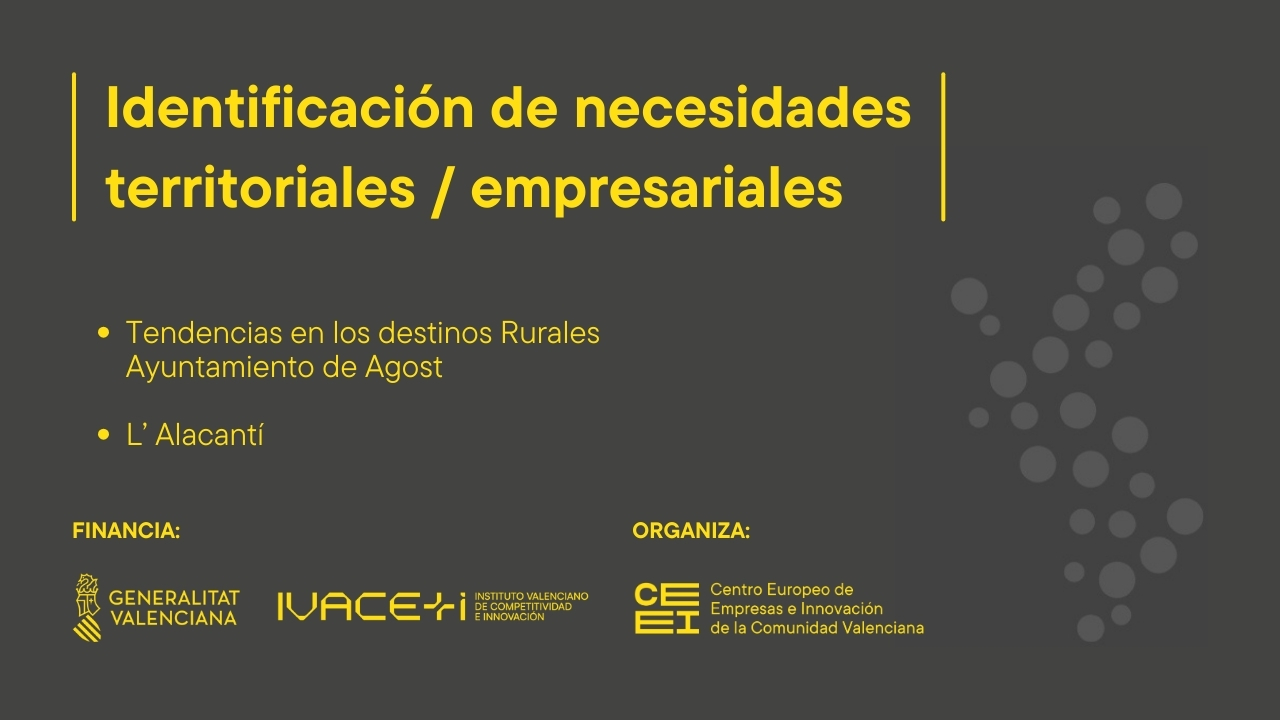 Tendencias en los destinos rurales - Ayuntamiento Agost