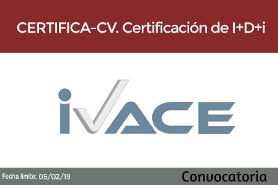 Ayuda CERTIFICA-CV. Certificaci�n de I+D+i