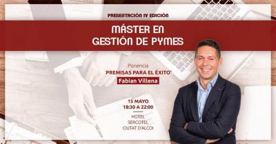 Fabián Villena participa en la presentación del Máster en Gestión de Pymes