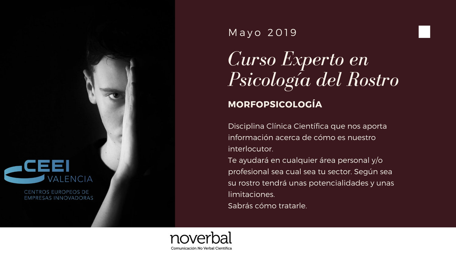 Curso Morfopsicología Valencia mayo y junio 2019