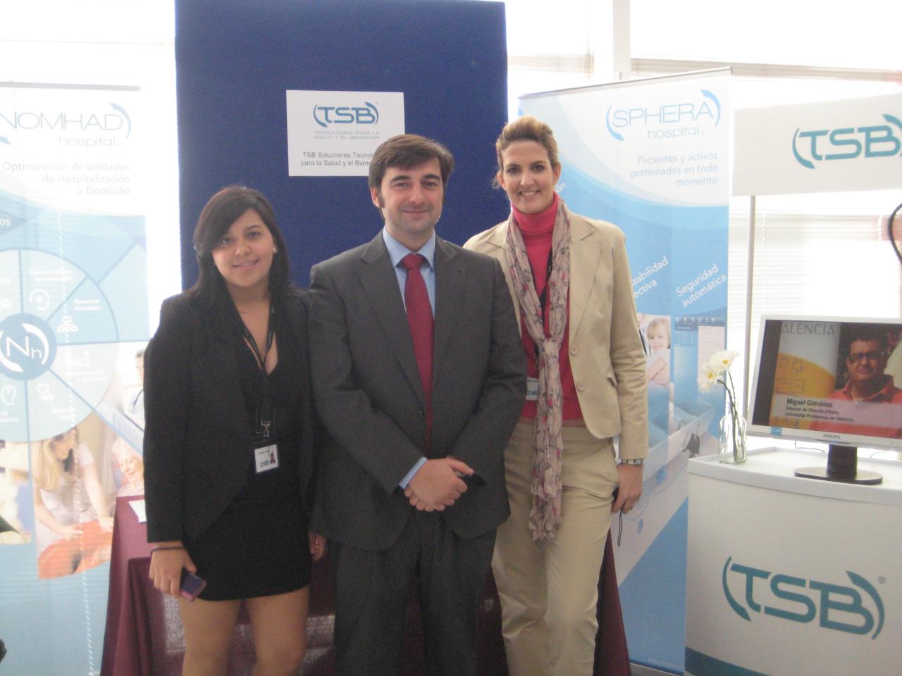 Stand de TSB Soluciones Tecnológicas para la Salud y el Bienestar