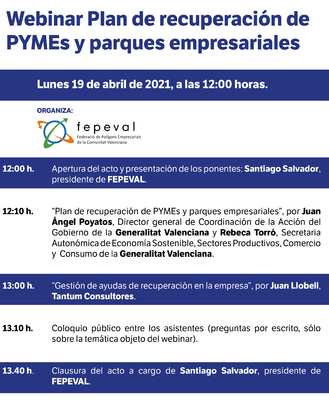 Plan de recuperaci�n de PYMEs y parques empresariales