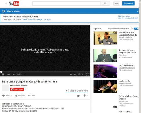 Para qu� y porqu� un Curso de Anathe�resis  - YouTube