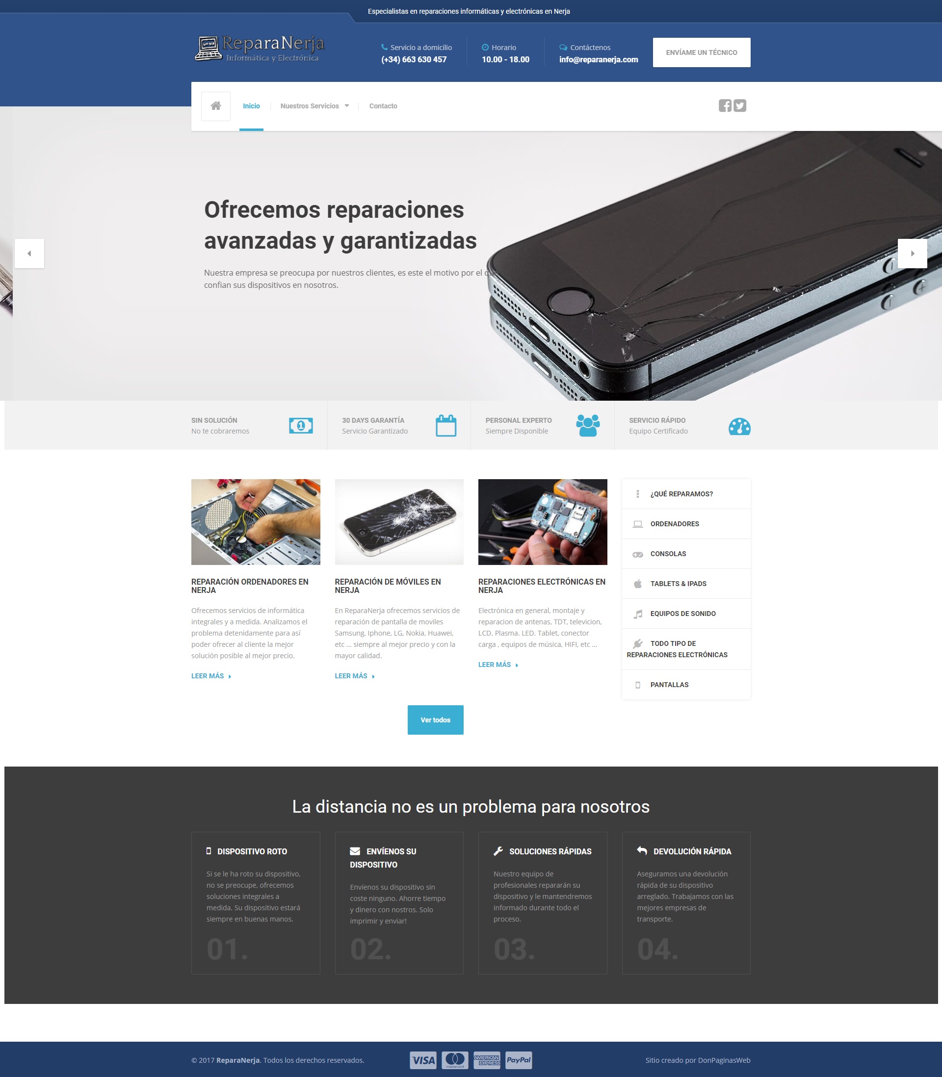 Reparaciones inform�ticas en Nerja al mejor precio ← ENTRA AHORA