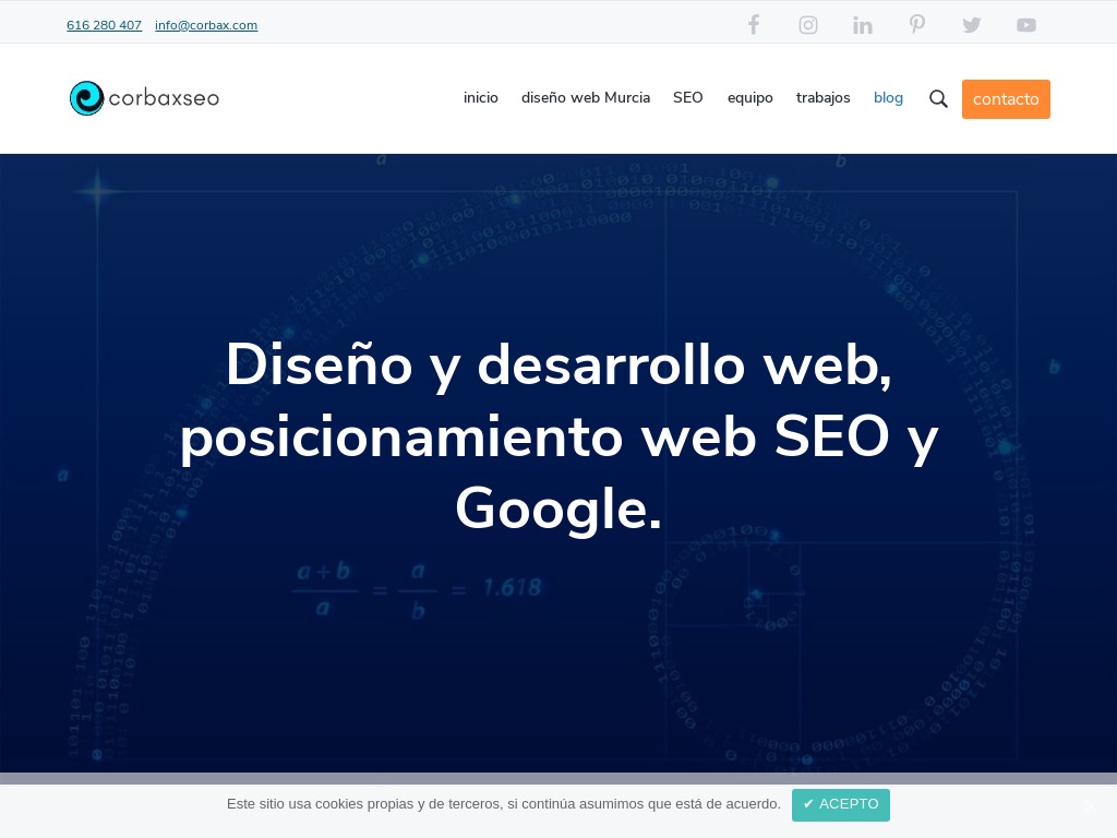 Blog dise�o web, SEO, WordPress y Google | CORBAXSEO