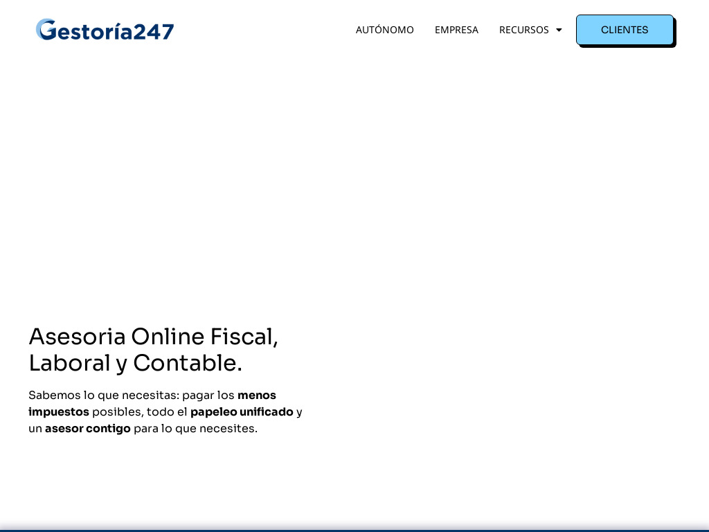 Gestor�a Online para Aut�nomos y Empresas - Gestoria 247
