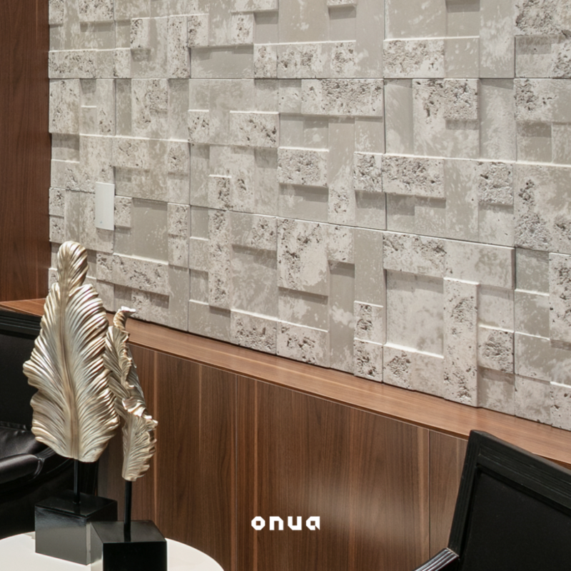 Travertino Geom�trico, el revestimiento m�s innovador y elegante